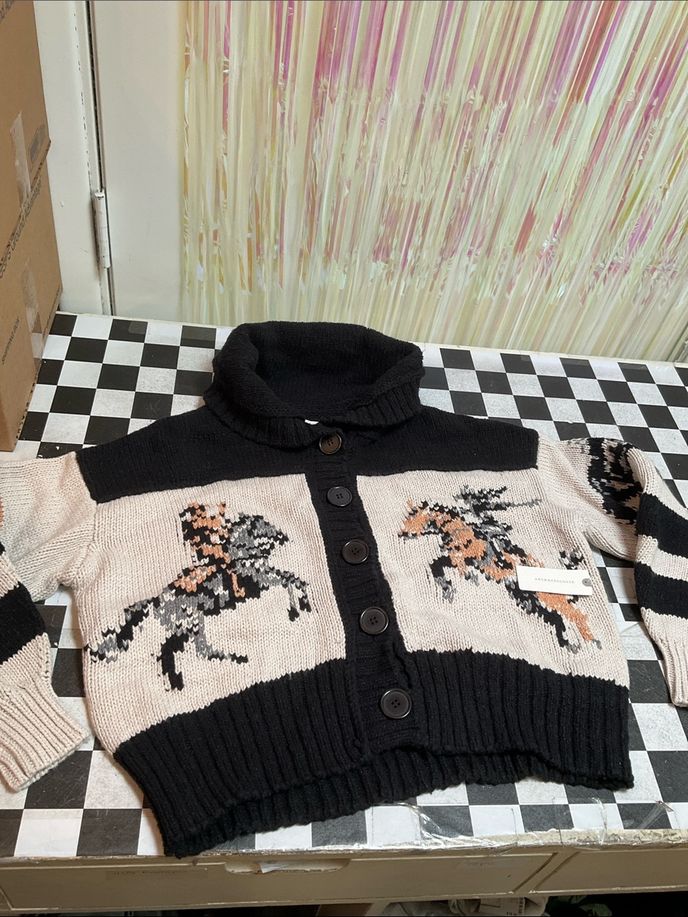 Anthropologie Pilcro Horse Cardigan